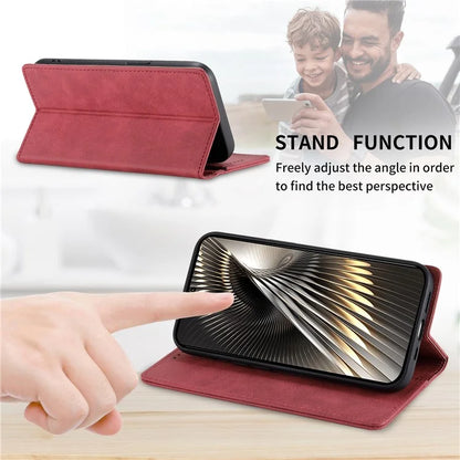 DF-05 For Xiaomi Redmi Turbo 3 5G / Poco F6 5G Case RFID Blocking PU Leather Phone Cover