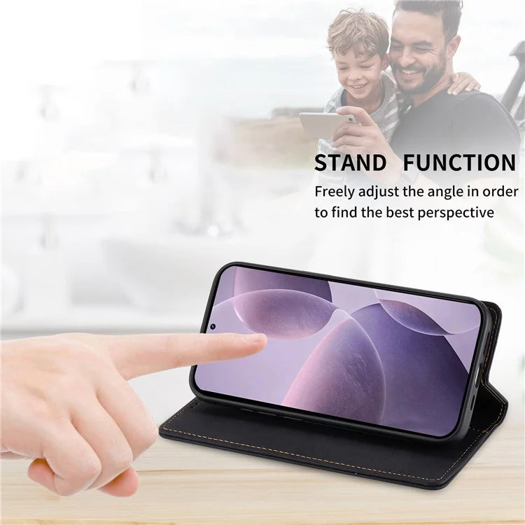 DF-05 For Xiaomi Poco F6 Pro 5G / Redmi K70 5G / K70 Pro 5G RFID Blocking Case PU Leather Phone Cover