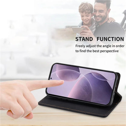 DF-05 For Xiaomi Poco F6 Pro 5G / Redmi K70 5G / K70 Pro 5G RFID Blocking Case PU Leather Phone Cover