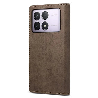 DF-05 For Xiaomi Poco F6 Pro 5G / Redmi K70 5G / K70 Pro 5G RFID Blocking Case PU Leather Phone Cover