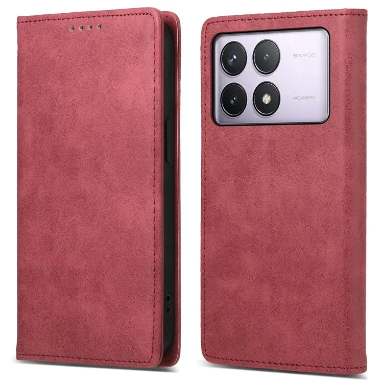 DF-05 For Xiaomi Poco F6 Pro 5G / Redmi K70 5G / K70 Pro 5G RFID Blocking Case PU Leather Phone Cover