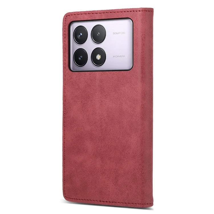 DF-05 For Xiaomi Poco F6 Pro 5G / Redmi K70 5G / K70 Pro 5G RFID Blocking Case PU Leather Phone Cover