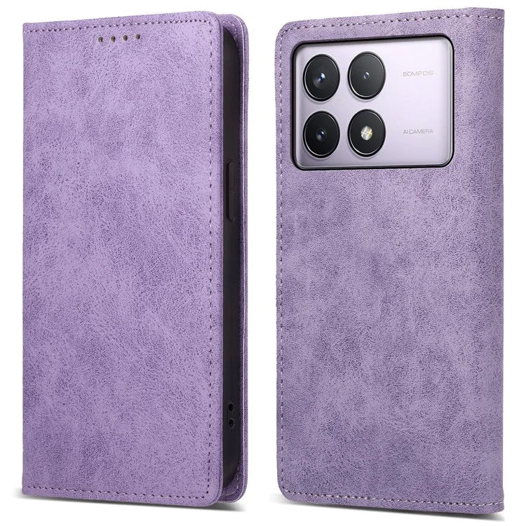 DF-05 For Xiaomi Poco F6 Pro 5G / Redmi K70 5G / K70 Pro 5G RFID Blocking Case PU Leather Phone Cover