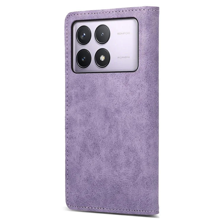 DF-05 For Xiaomi Poco F6 Pro 5G / Redmi K70 5G / K70 Pro 5G RFID Blocking Case PU Leather Phone Cover