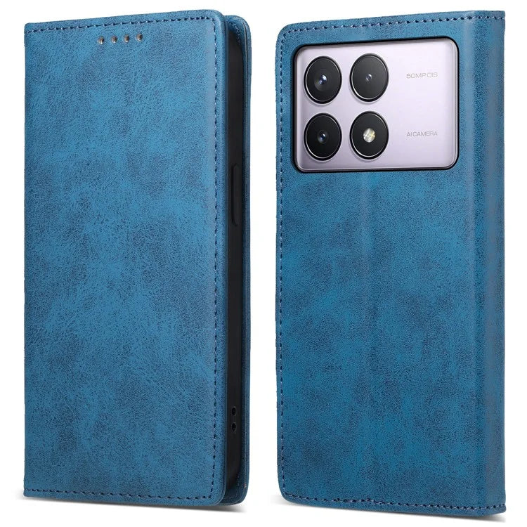 DF-05 For Xiaomi Poco F6 Pro 5G / Redmi K70 5G / K70 Pro 5G RFID Blocking Case PU Leather Phone Cover