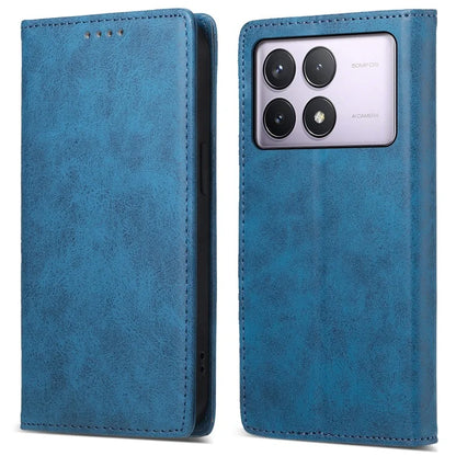 DF-05 For Xiaomi Poco F6 Pro 5G / Redmi K70 5G / K70 Pro 5G RFID Blocking Case PU Leather Phone Cover