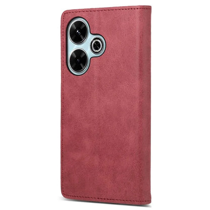 DF-05 For Xiaomi Redmi 13 4G / 5G / Note 13R 5G / Poco M6 4G Case RFID Blocking Leather Phone Shell