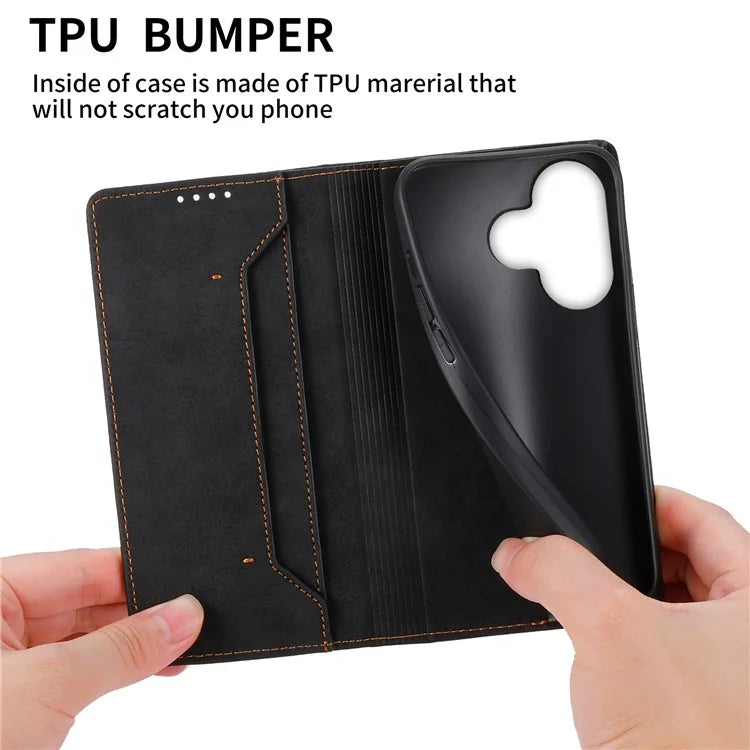 DF-05 For Xiaomi Redmi 13 4G / 5G / Note 13R 5G / Poco M6 4G Case RFID Blocking Leather Phone Shell