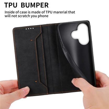 DF-05 For Xiaomi Redmi 13 4G / 5G / Note 13R 5G / Poco M6 4G Case RFID Blocking Leather Phone Shell
