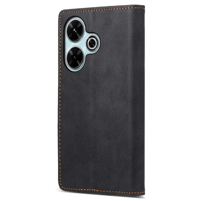 DF-05 For Xiaomi Redmi 13 4G / 5G / Note 13R 5G / Poco M6 4G Case RFID Blocking Leather Phone Shell