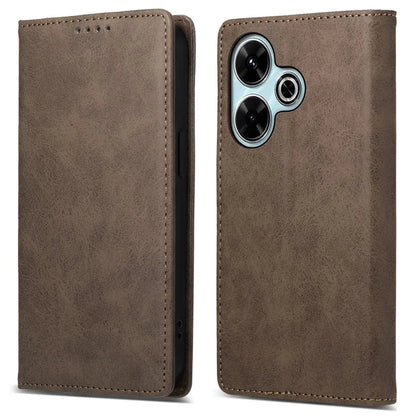 DF-05 For Xiaomi Redmi 13 4G / 5G / Note 13R 5G / Poco M6 4G Case RFID Blocking Leather Phone Shell