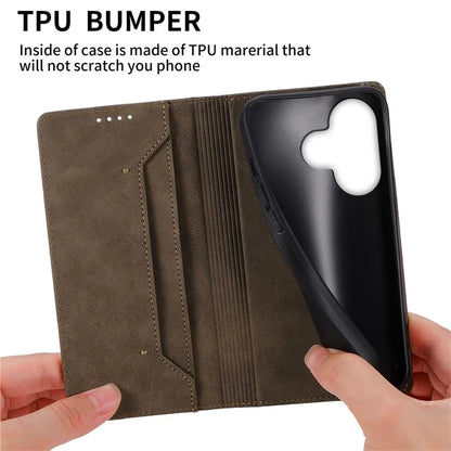 DF-05 For Xiaomi Redmi 13 4G / 5G / Note 13R 5G / Poco M6 4G Case RFID Blocking Leather Phone Shell