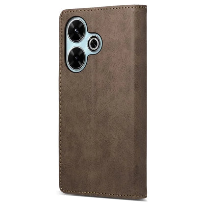 DF-05 For Xiaomi Redmi 13 4G / 5G / Note 13R 5G / Poco M6 4G Case RFID Blocking Leather Phone Shell