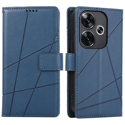 DF-06 For Xiaomi Redmi Turbo 3 5G / Poco F6 5G Wholesale Phone Case Line Imprint Leather Wallet Cover