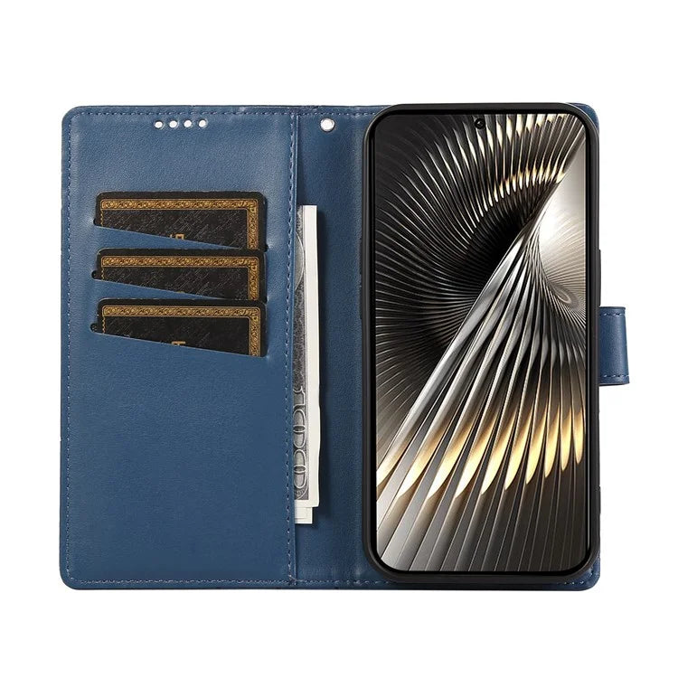 DF-06 For Xiaomi Redmi Turbo 3 5G / Poco F6 5G Wholesale Phone Case Line Imprint Leather Wallet Cover
