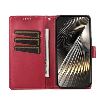 DF-06 For Xiaomi Redmi Turbo 3 5G / Poco F6 5G Wholesale Phone Case Line Imprint Leather Wallet Cover