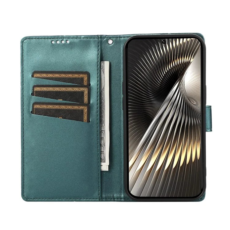 DF-06 For Xiaomi Redmi Turbo 3 5G / Poco F6 5G Wholesale Phone Case Line Imprint Leather Wallet Cover