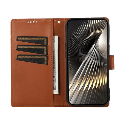 DF-06 For Xiaomi Redmi Turbo 3 5G / Poco F6 5G Wholesale Phone Case Line Imprint Leather Wallet Cover