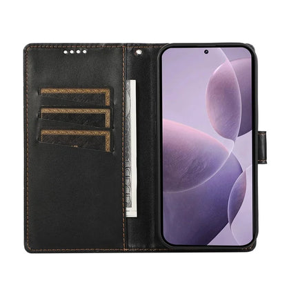 DF-06 For Xiaomi Poco F6 Pro 5G / Redmi K70 5G / K70 Pro 5G Phone Case Line Imprint Leather Wallet Cover