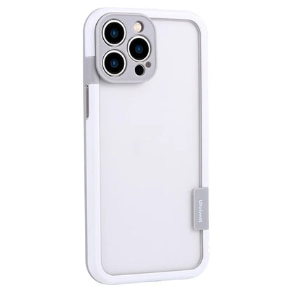 WOLMTT For iPhone 16 Pro Case Color Frame PC+TPU Clear Phone Cover