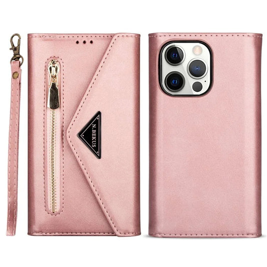 N.BEKUS For iPhone 16 Pro Max Cases Skin-Touch Cell Phone Cover with Short + Long Strap