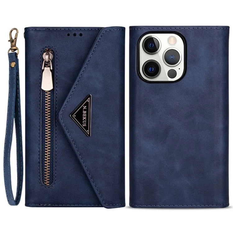 N.BEKUS For iPhone 16 Pro Max Cases Skin-Touch Cell Phone Cover with Short + Long Strap