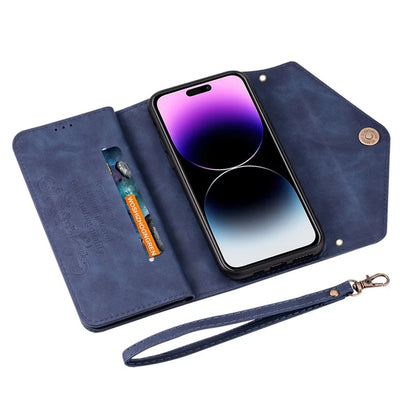 N.BEKUS For iPhone 16 Pro Max Cases Skin-Touch Cell Phone Cover with Short + Long Strap