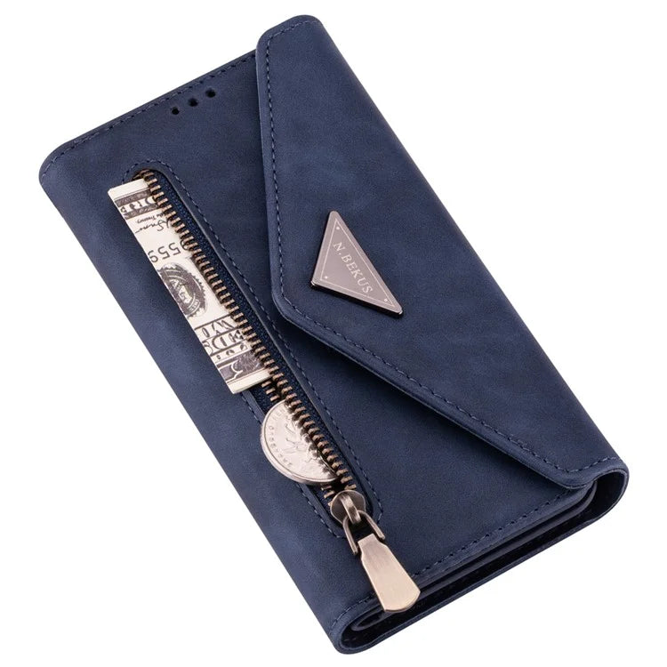 N.BEKUS For iPhone 16 Pro Max Cases Skin-Touch Cell Phone Cover with Short + Long Strap