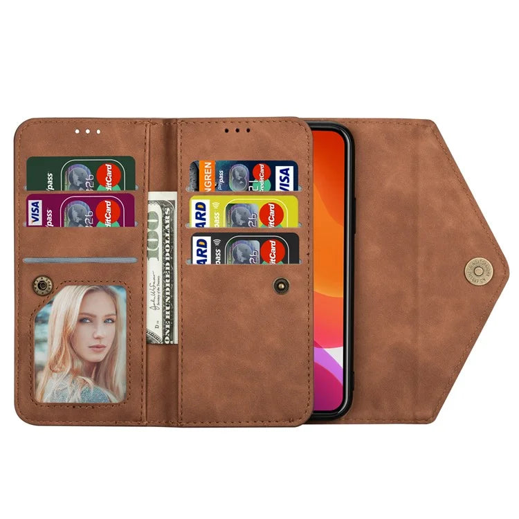 N.BEKUS For iPhone 16 Pro Max Cases Skin-Touch Cell Phone Cover with Short + Long Strap