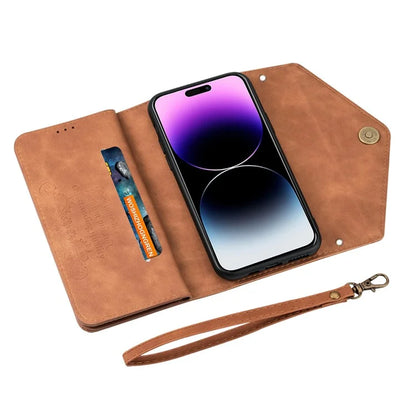 N.BEKUS For iPhone 16 Pro Max Cases Skin-Touch Cell Phone Cover with Short + Long Strap