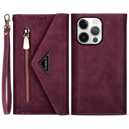 N.BEKUS For iPhone 16 Pro Max Cases Skin-Touch Cell Phone Cover with Short + Long Strap