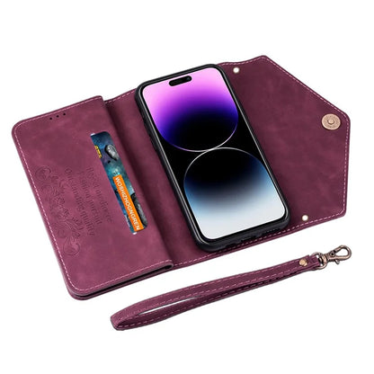 N.BEKUS For iPhone 16 Pro Max Cases Skin-Touch Cell Phone Cover with Short + Long Strap