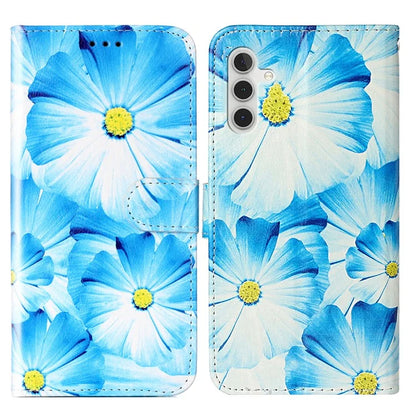 For Samsung Galaxy A55 5G Case Leather Card Slots Viewing Stand Phone Cover Pattern Printed