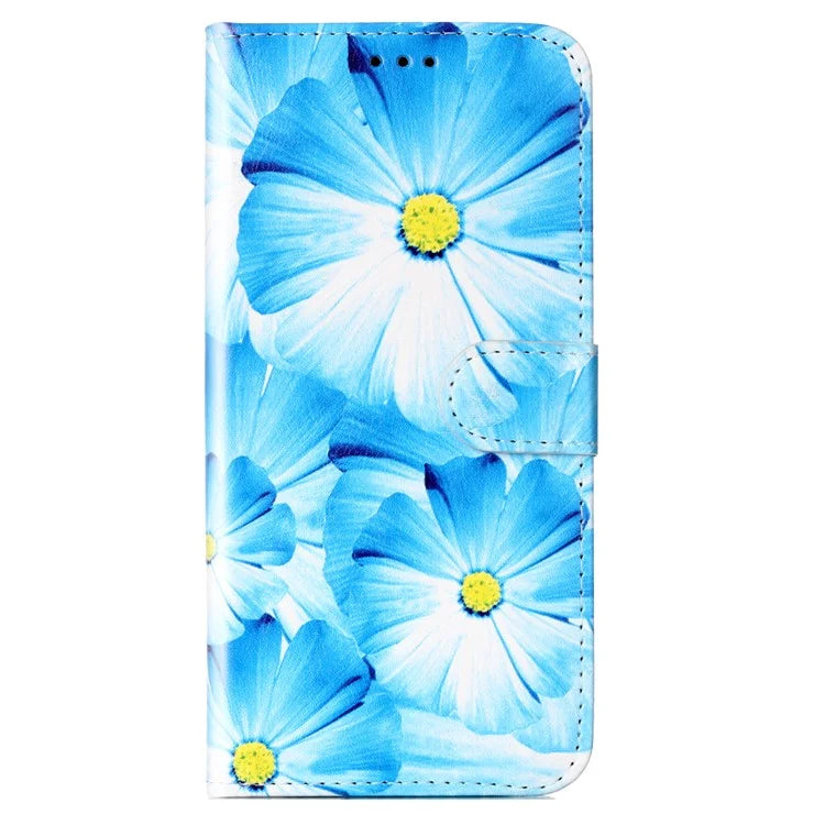 For Samsung Galaxy A55 5G Case Leather Card Slots Viewing Stand Phone Cover Pattern Printed