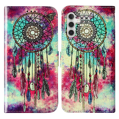 For Samsung Galaxy A55 5G Case Leather Card Slots Viewing Stand Phone Cover Pattern Printed