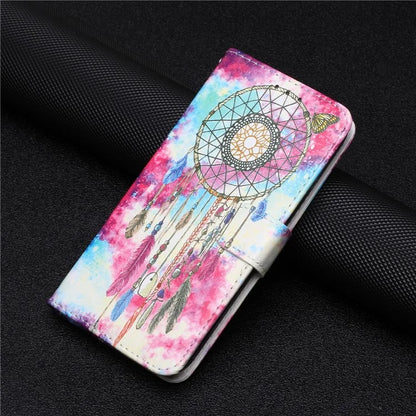 For Samsung Galaxy A55 5G Case Leather Card Slots Viewing Stand Phone Cover Pattern Printed