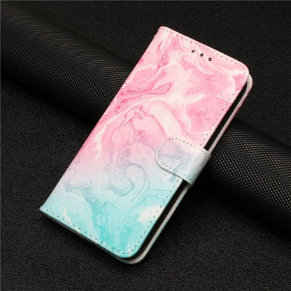 For Samsung Galaxy A55 5G Case Leather Card Slots Viewing Stand Phone Cover Pattern Printed