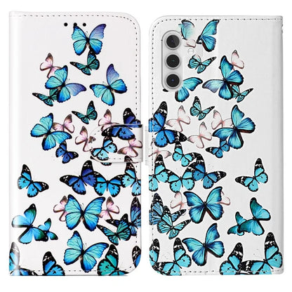 For Samsung Galaxy A55 5G Case Leather Card Slots Viewing Stand Phone Cover Pattern Printed