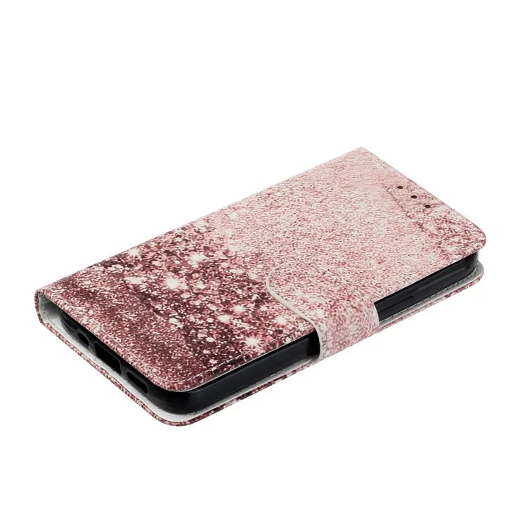 For Samsung Galaxy A55 5G Case Leather Card Slots Viewing Stand Phone Cover Pattern Printed