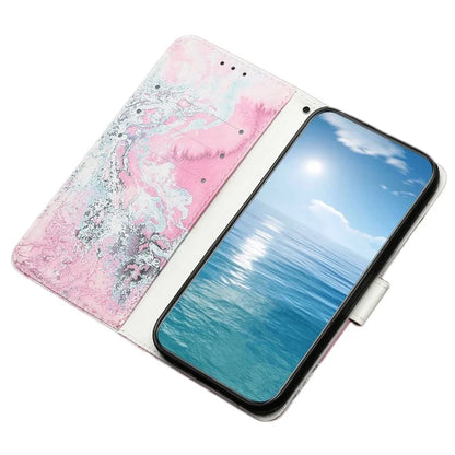 For Samsung Galaxy A55 5G Case Leather Card Slots Viewing Stand Phone Cover Pattern Printed