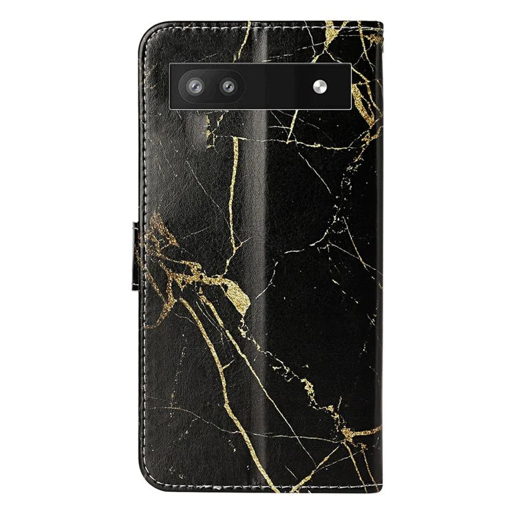 For Google Pixel 8a Case Leather Pattern Design Flip Wallet Phone Cover