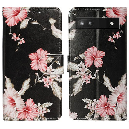 For Google Pixel 8a Case Leather Pattern Design Flip Wallet Phone Cover