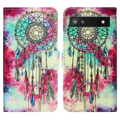 For Google Pixel 8a Case Leather Pattern Design Flip Wallet Phone Cover