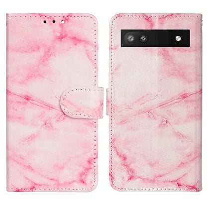 For Google Pixel 8a Case Leather Pattern Design Flip Wallet Phone Cover