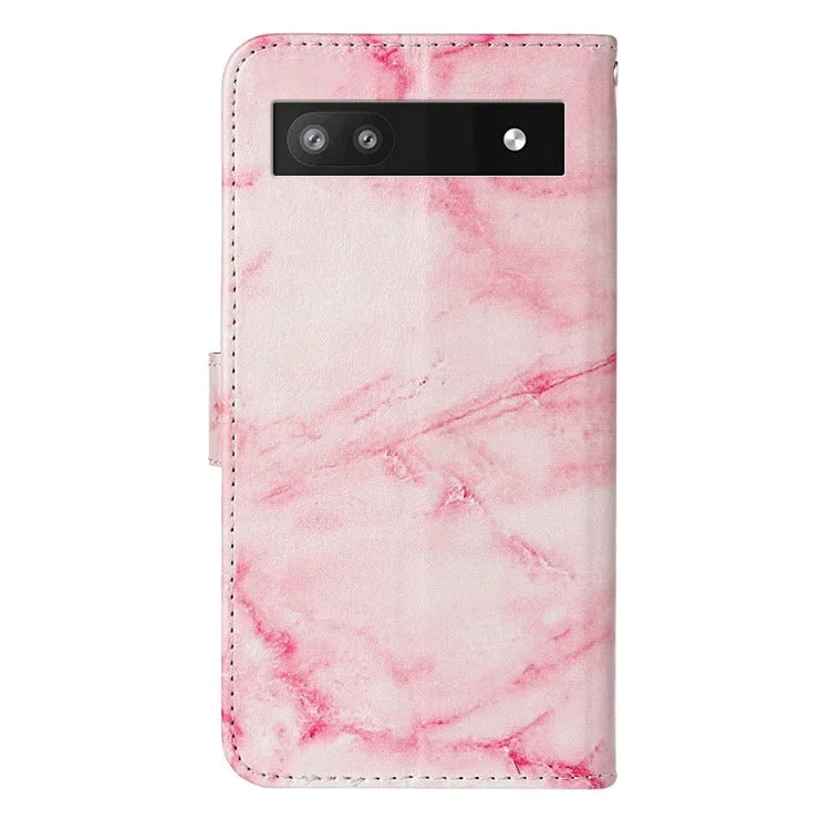 For Google Pixel 8a Case Leather Pattern Design Flip Wallet Phone Cover