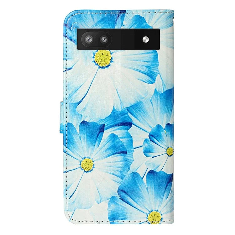 For Google Pixel 8a Case Leather Pattern Design Flip Wallet Phone Cover