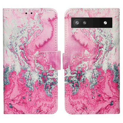For Google Pixel 8a Case Leather Pattern Design Flip Wallet Phone Cover