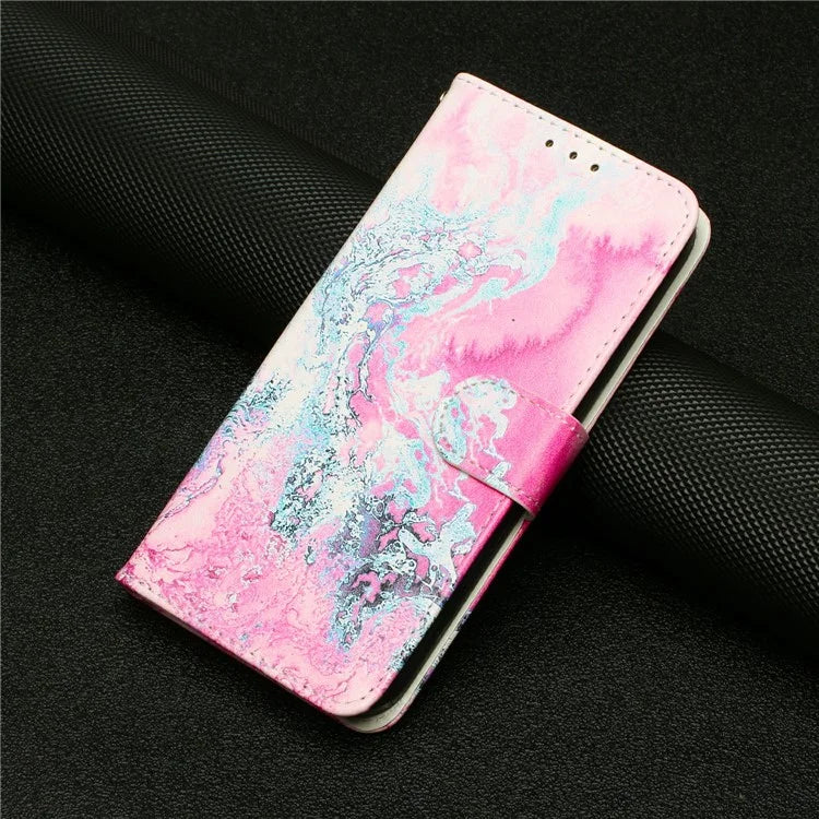 For Google Pixel 8a Case Leather Pattern Design Flip Wallet Phone Cover
