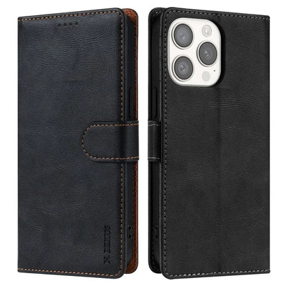 N.BEKUS CSJ-001 For iPhone 16 Pro Wallet Case PU Leather Cover with Stand