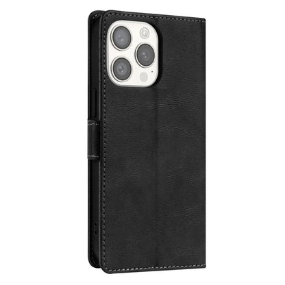 N.BEKUS CSJ-001 For iPhone 16 Pro Wallet Case PU Leather Cover with Stand
